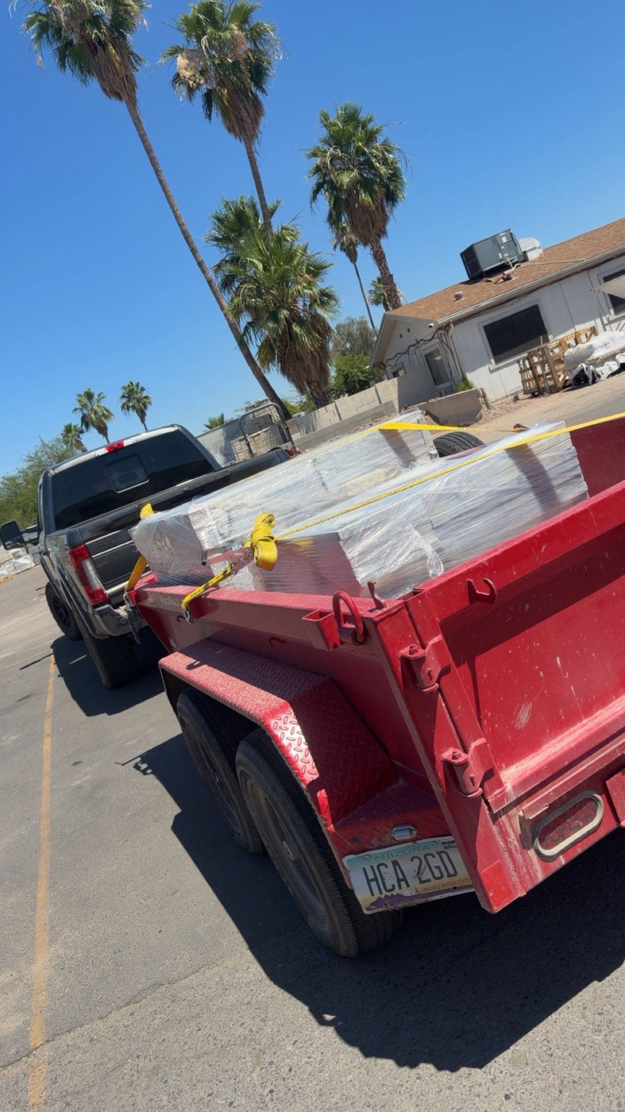 Desert State Hauling heavy-duty truck and loaded dump trailer
