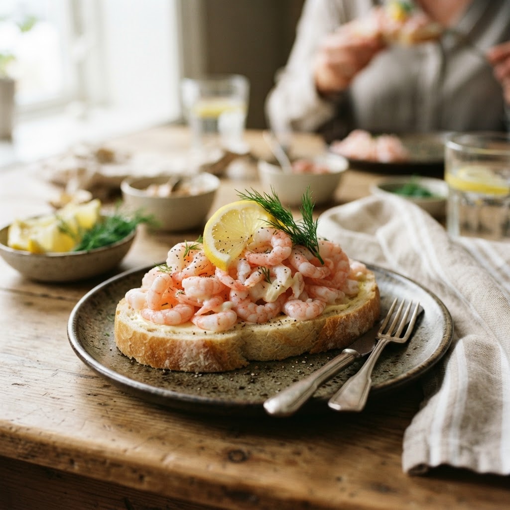 Smørbrød med Reker