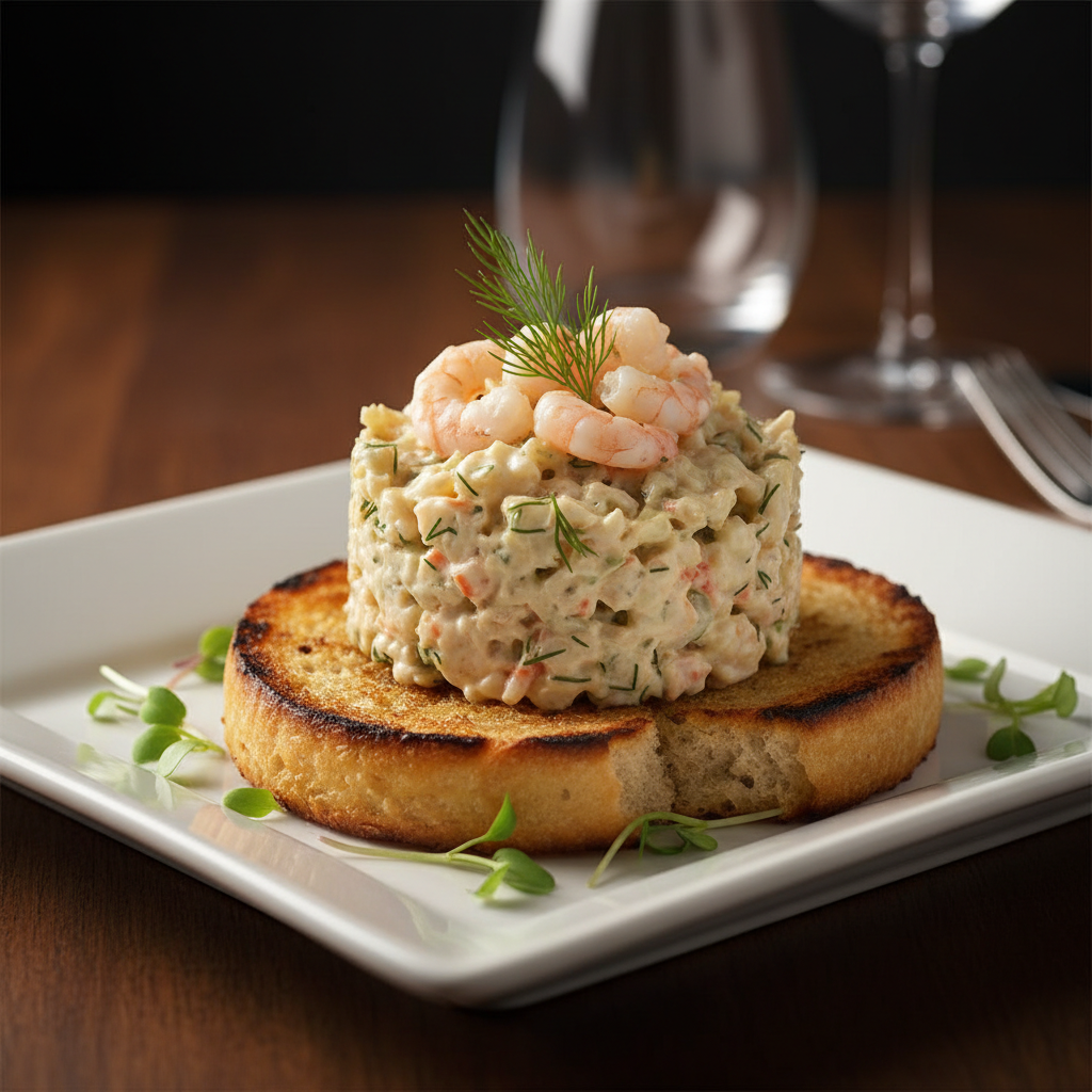 Skalldyrsalat Skagen med toast