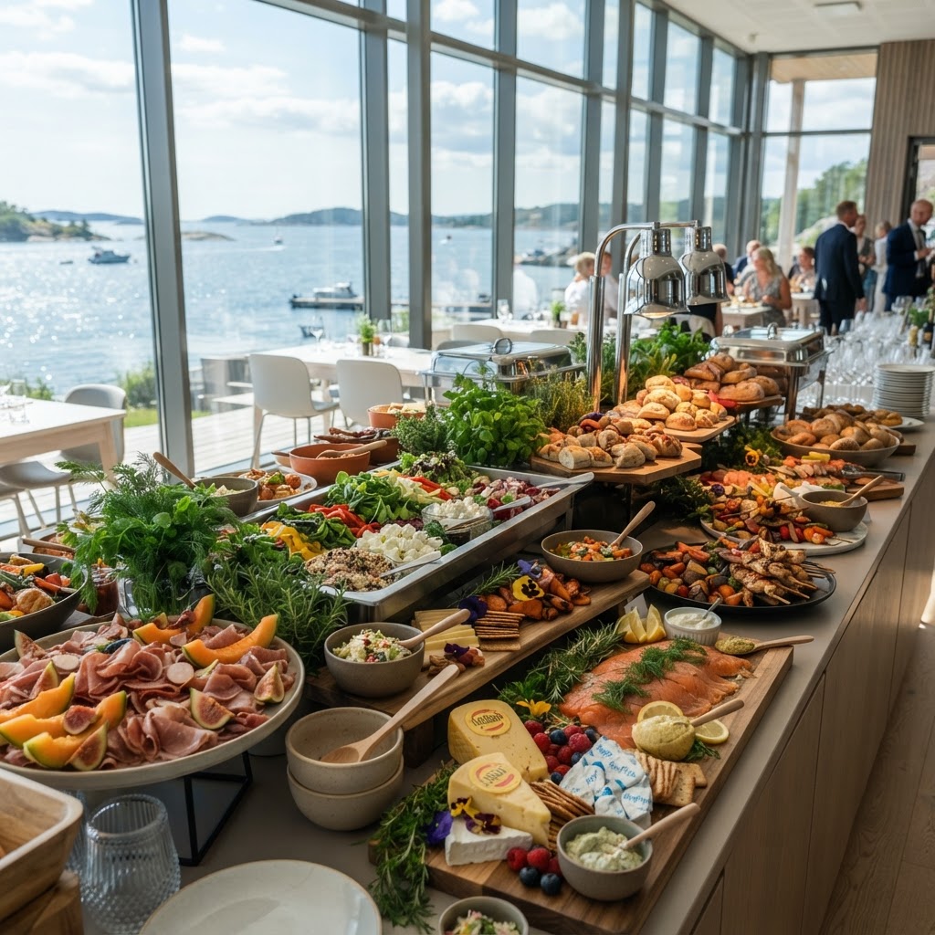 Velsmakende cateringbuffet for festlig lag i Vestfold