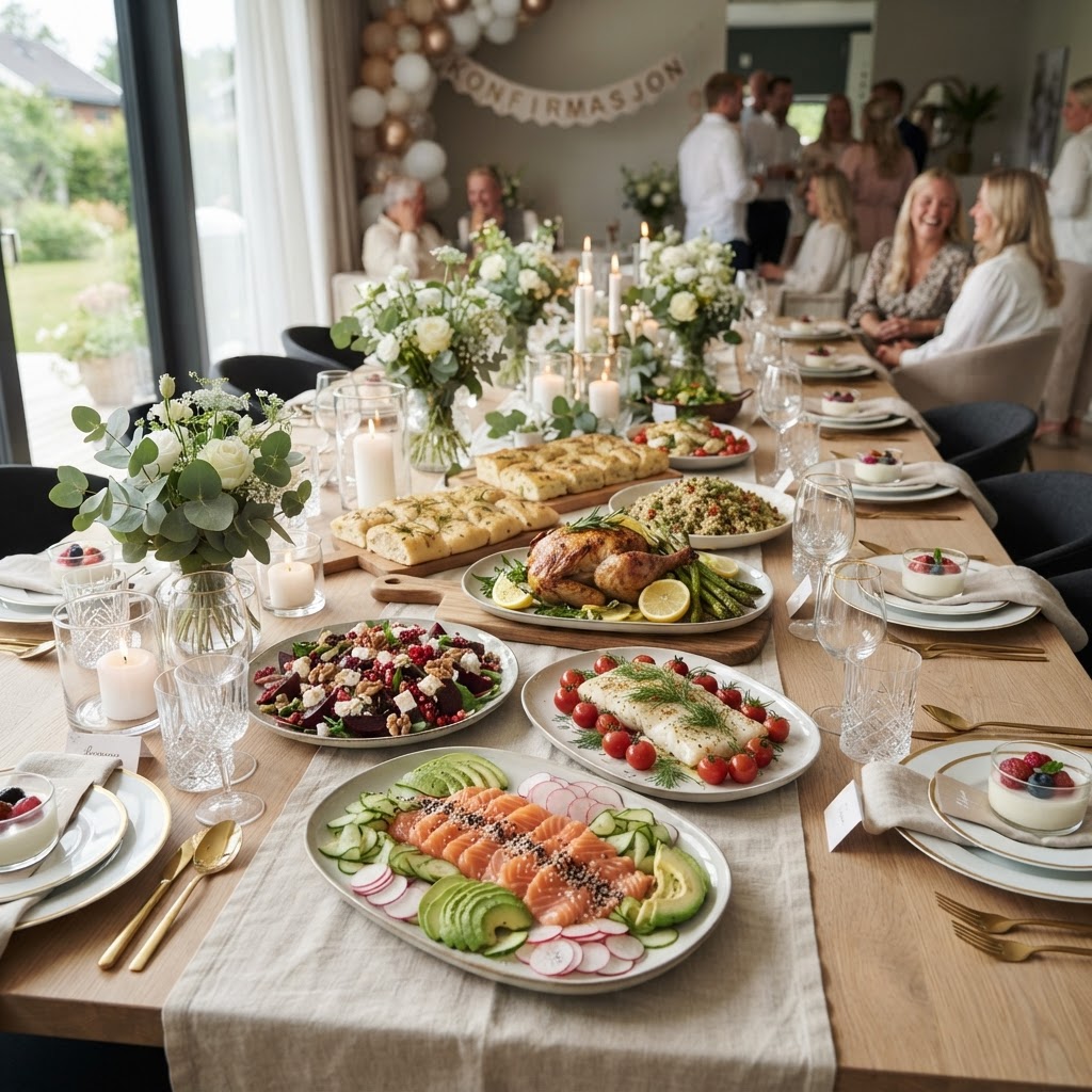 Catering til konfirmasjon i Tønsberg levert av Kilen Catering