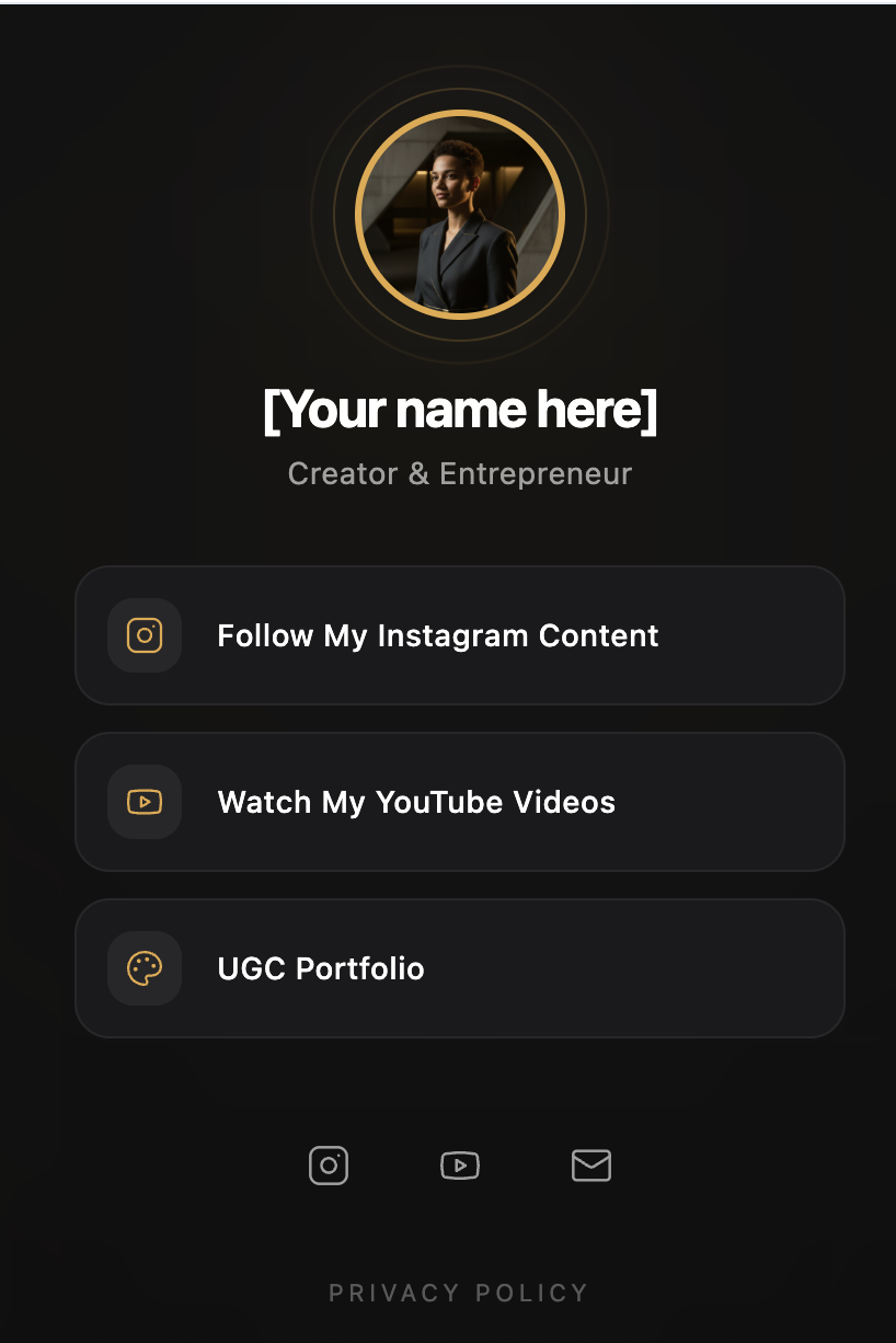 Personal Website Directory template preview