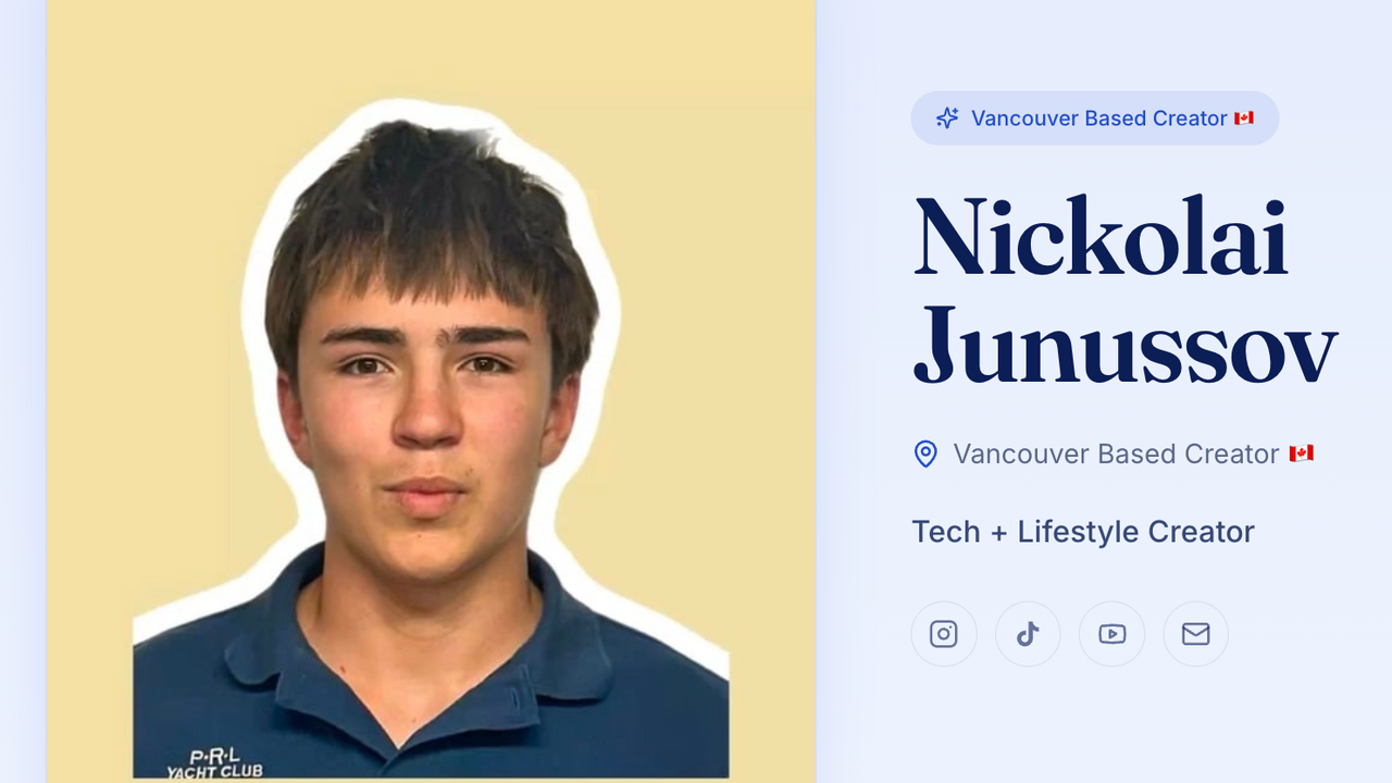 UGC Portfolio template preview