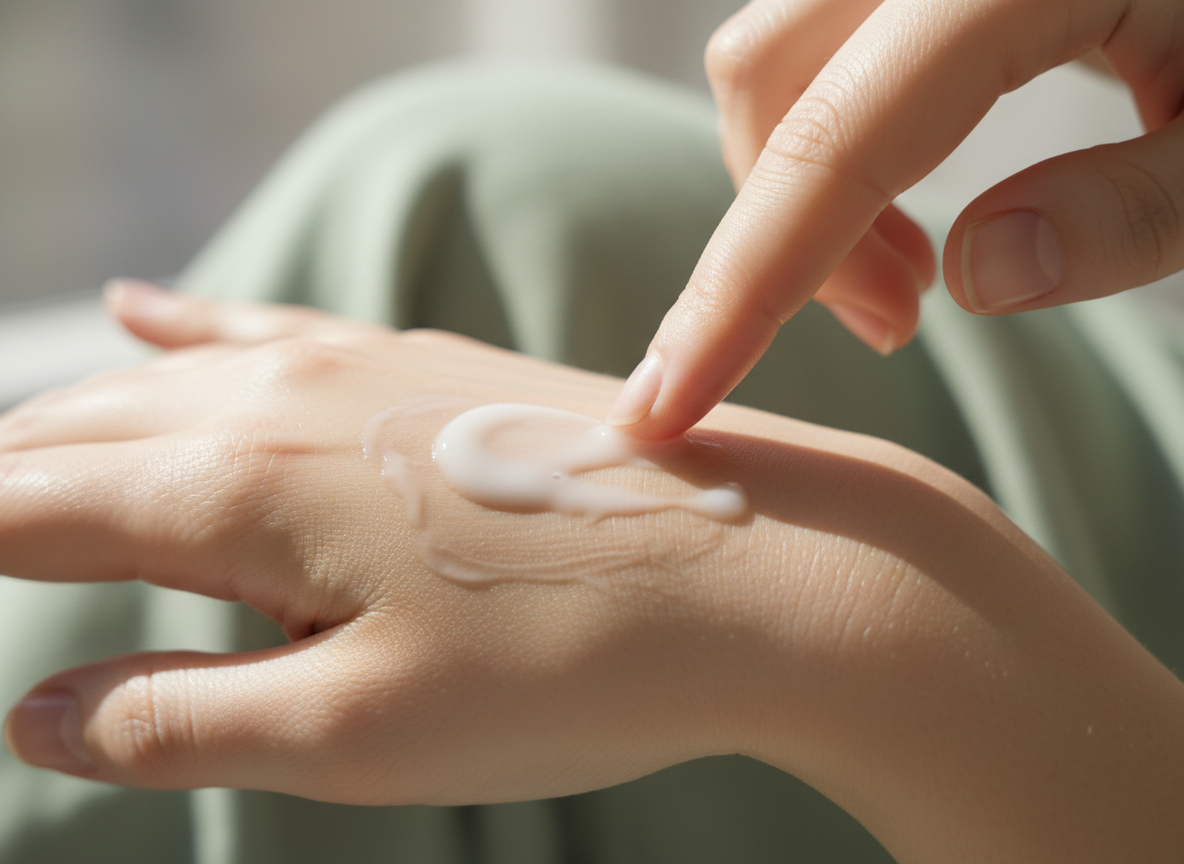 Natural skincare texture