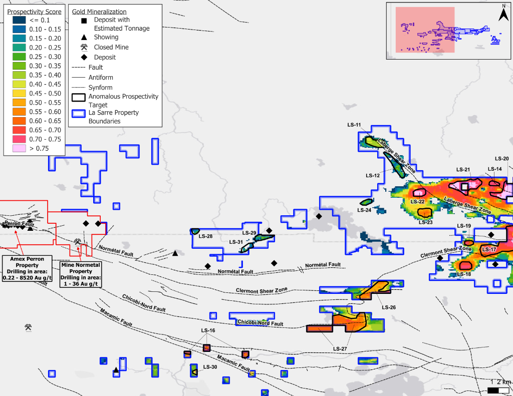 Prospectivity Map — West Section