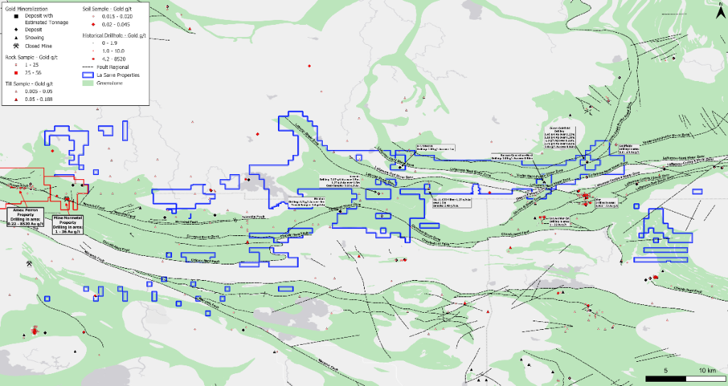 La Sarre Project compilation map