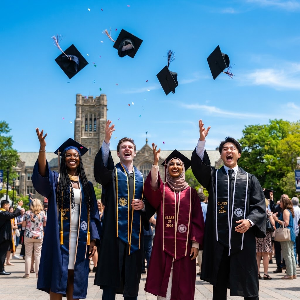 Students celebrating