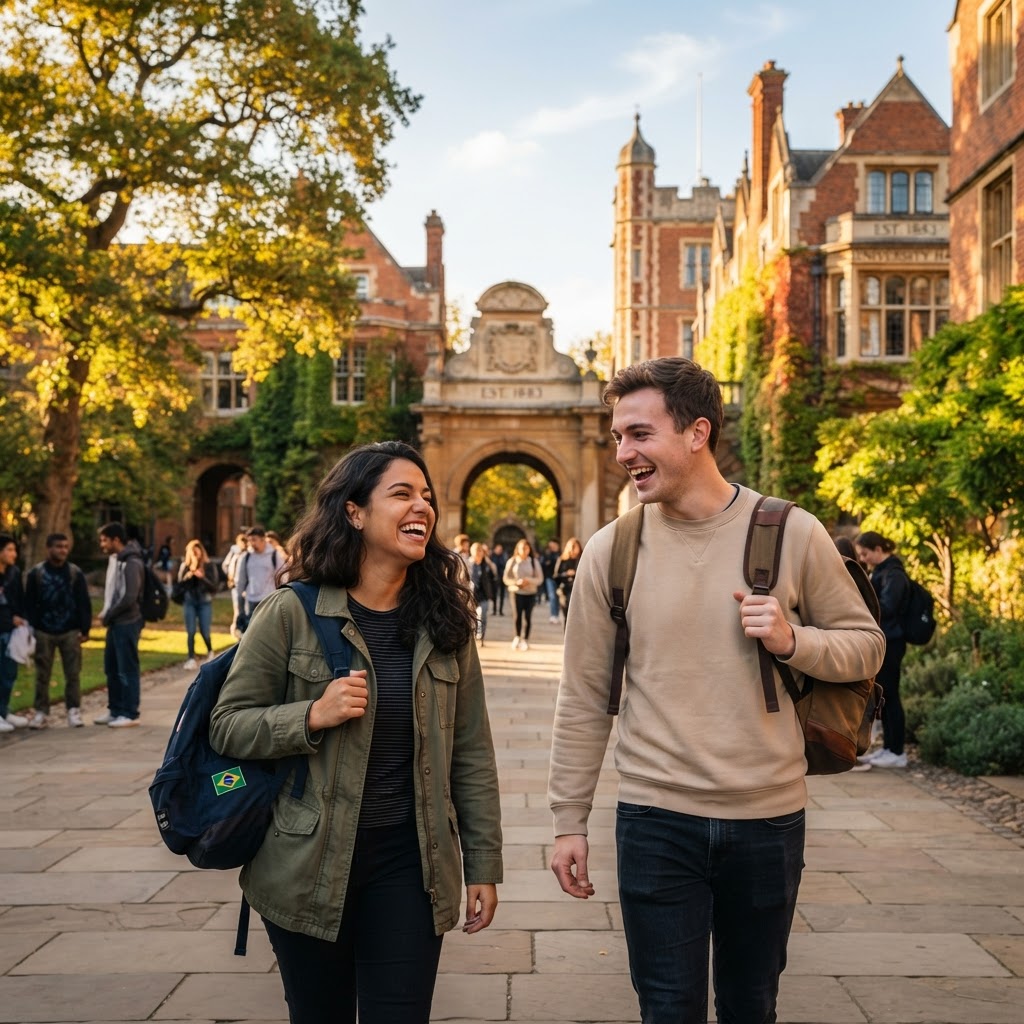 Students on campus