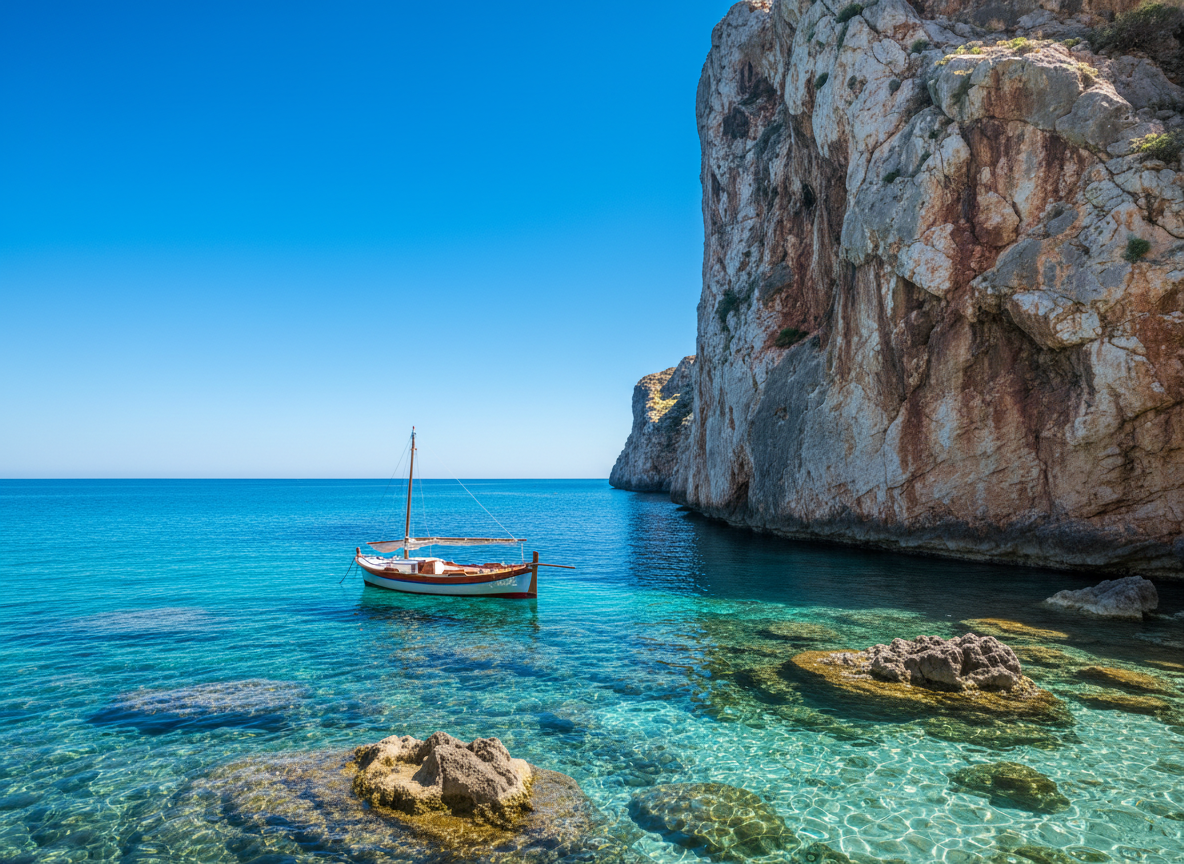 Cala secreta del Mediterráneo