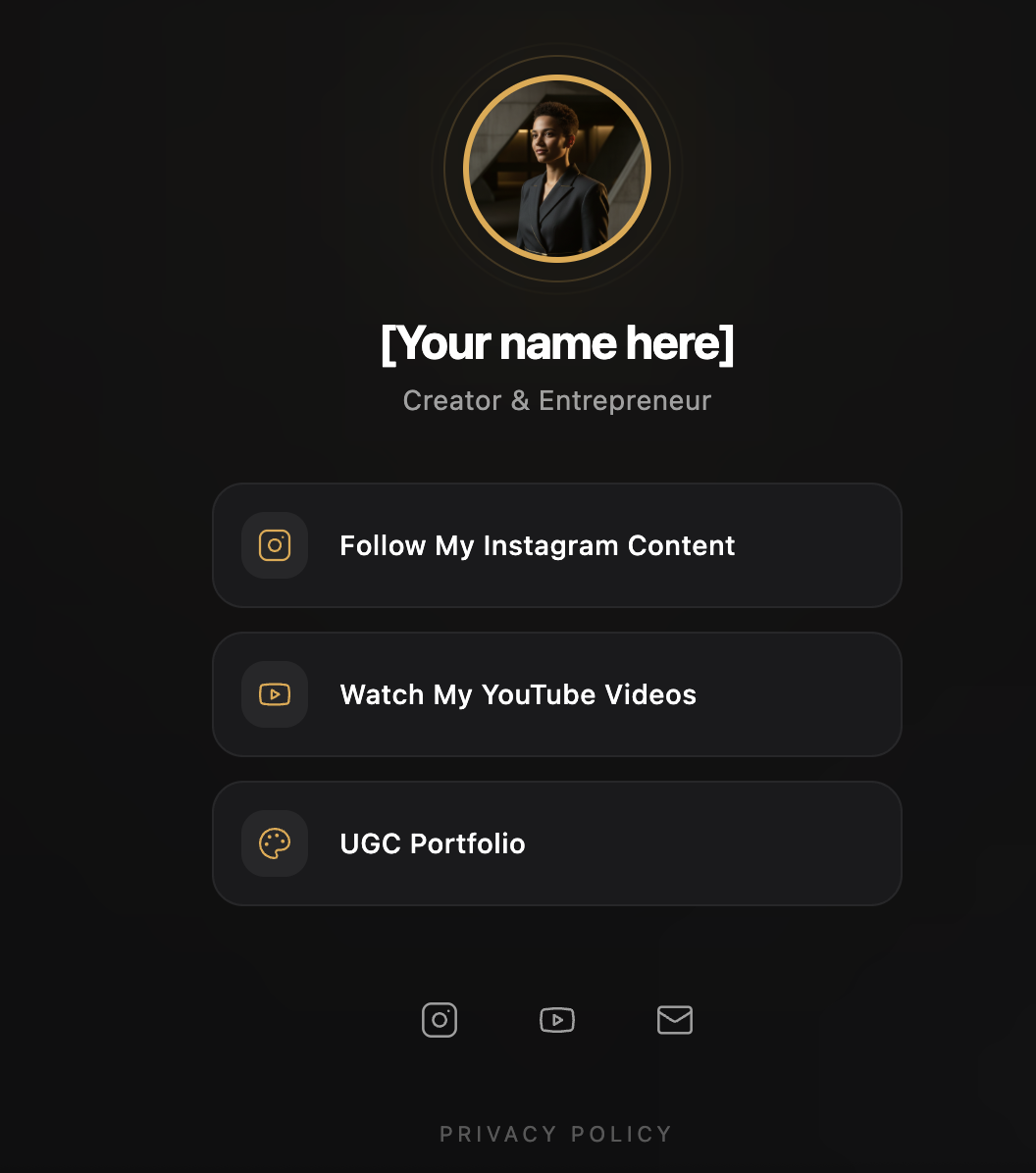 Personal Website Directory template preview