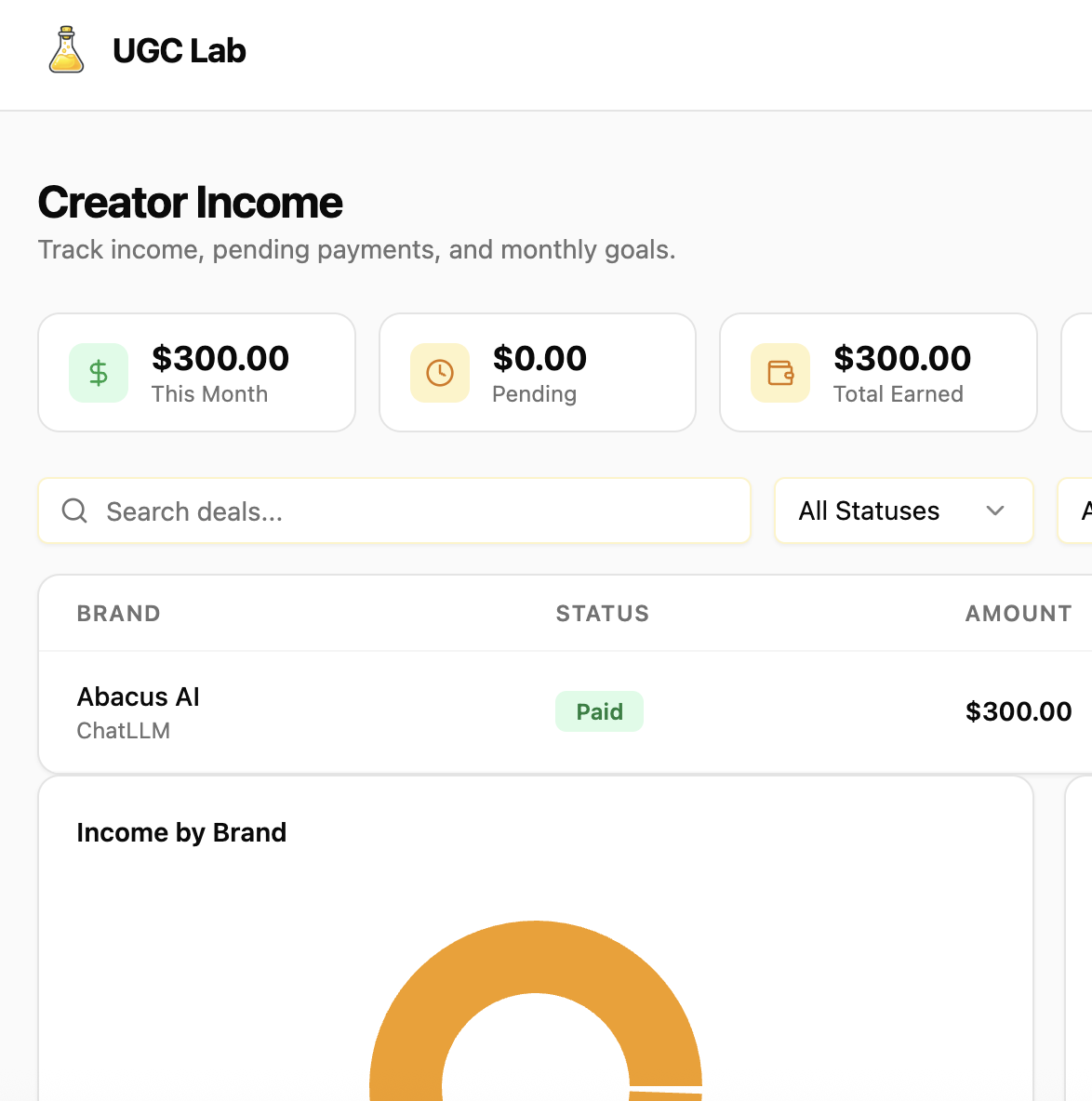UGC Creator Income Generator template preview