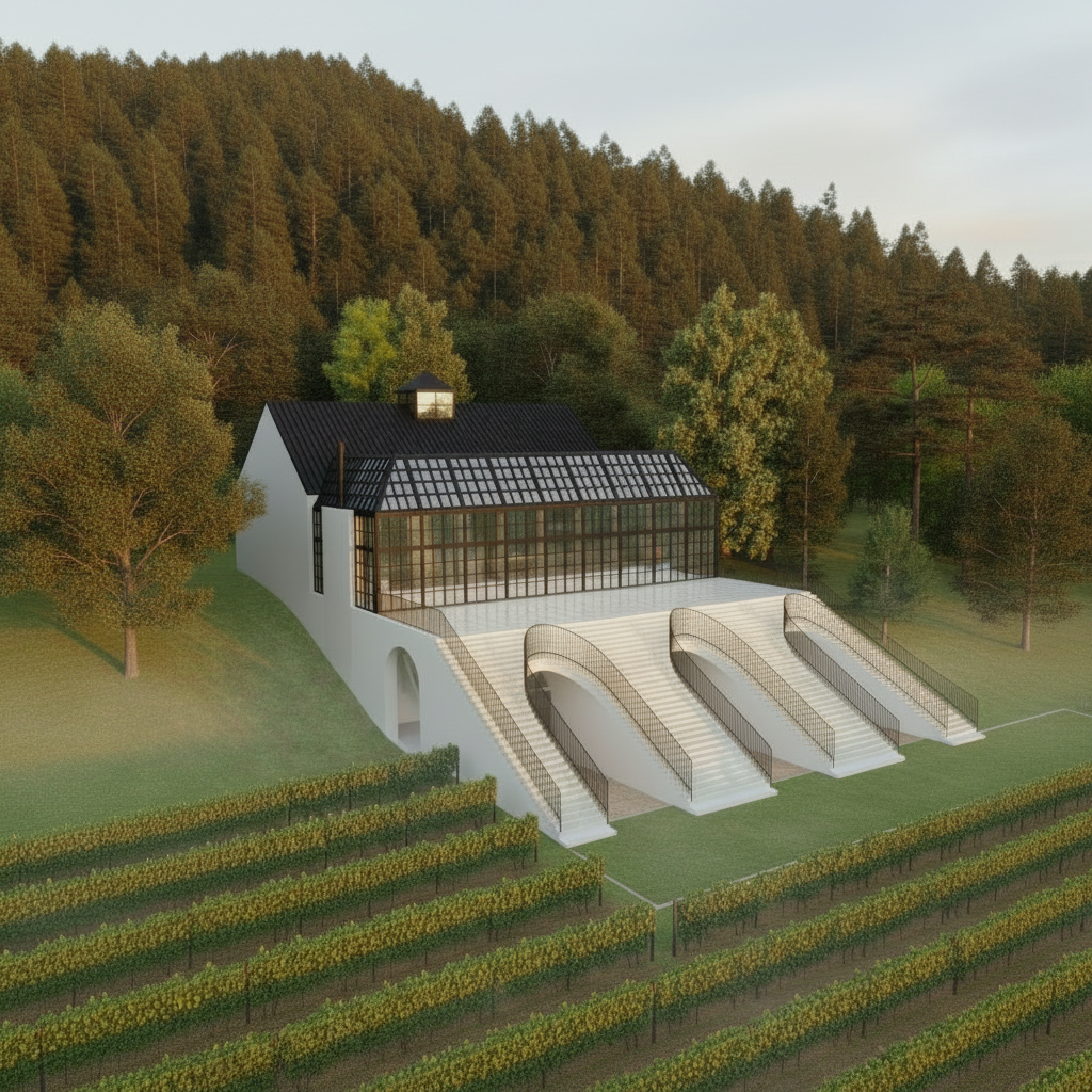 Panoramic Berkshire Mountain views from King Winery vineyard