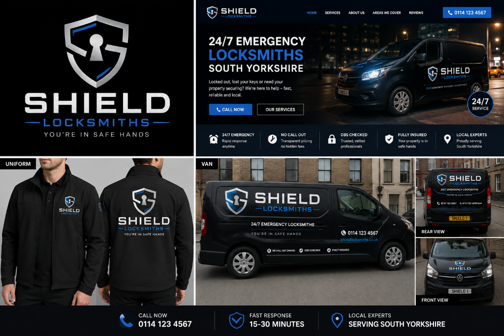 SIDE Locksmiths branded black van
