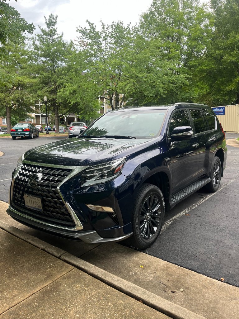 Navy blue Lexus SUV