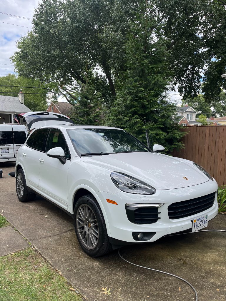 Clean white Porsche