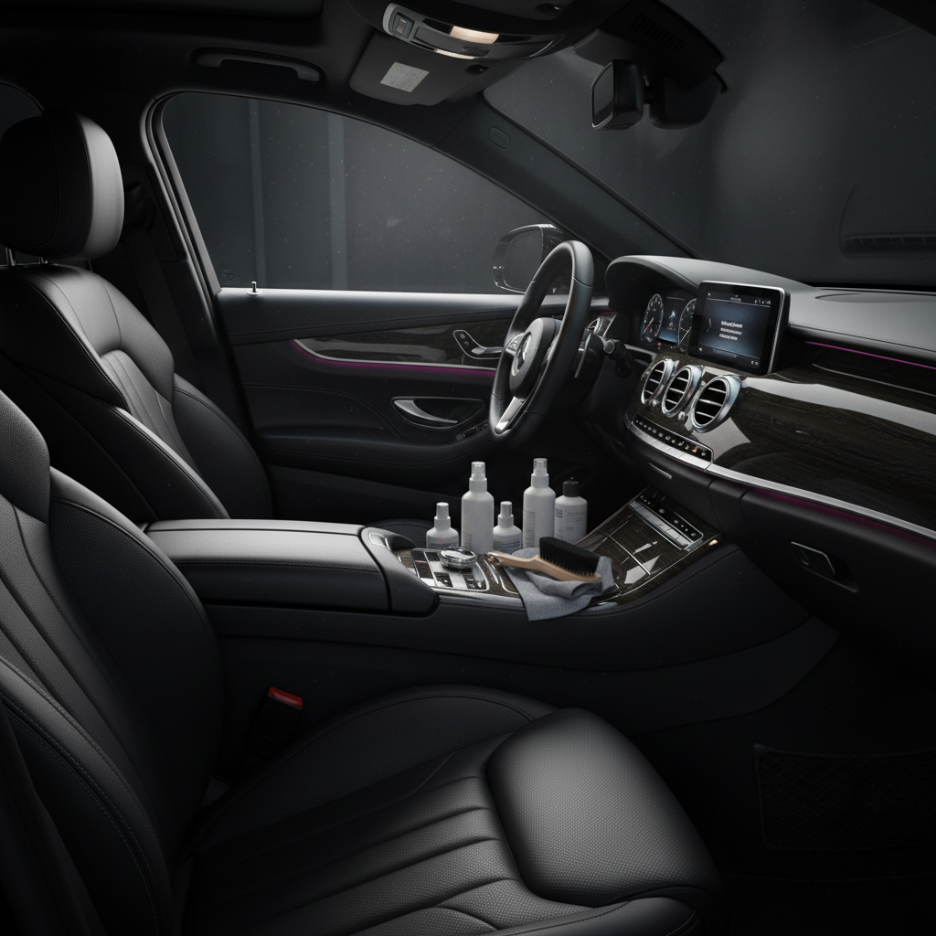 Pristine car interior