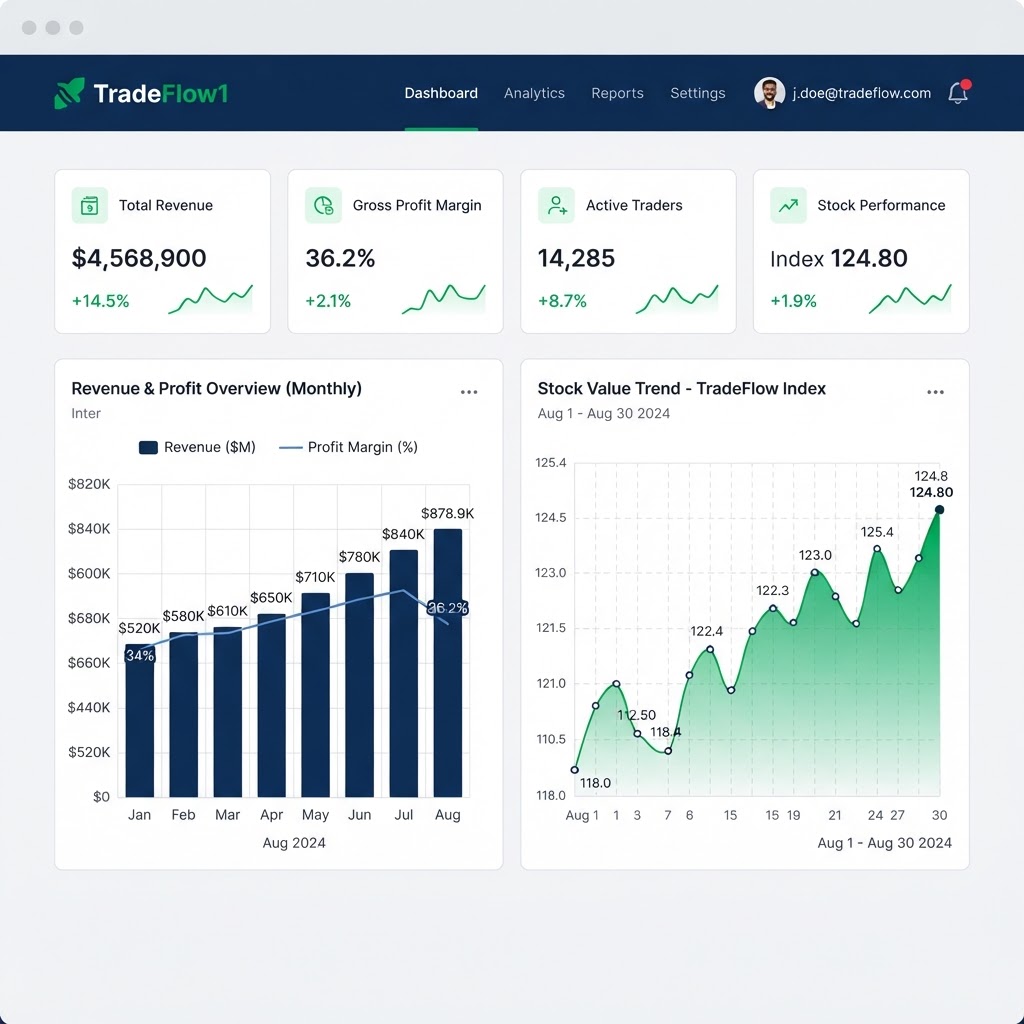 Live dashboards & reports