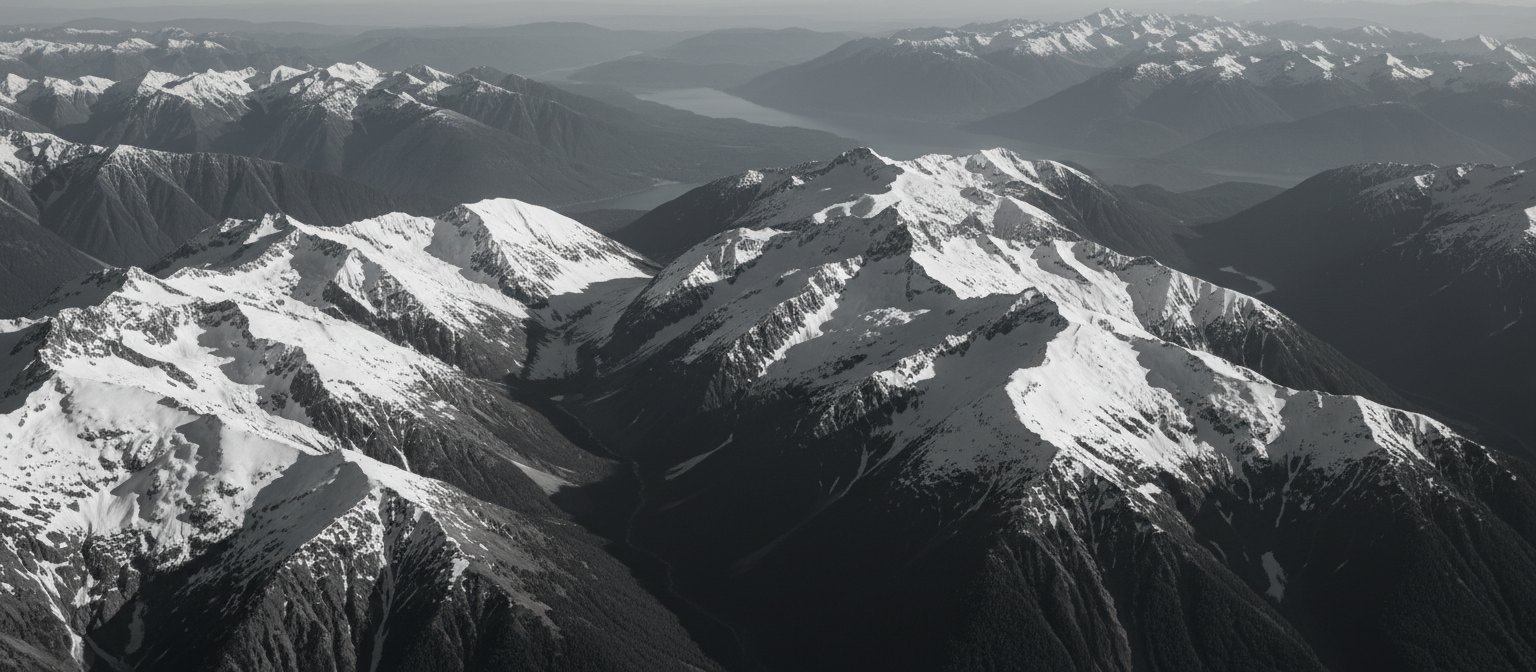 Southern Alps aerial view