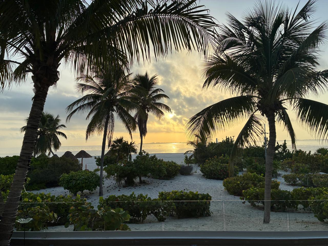 Amanecer desde la terraza