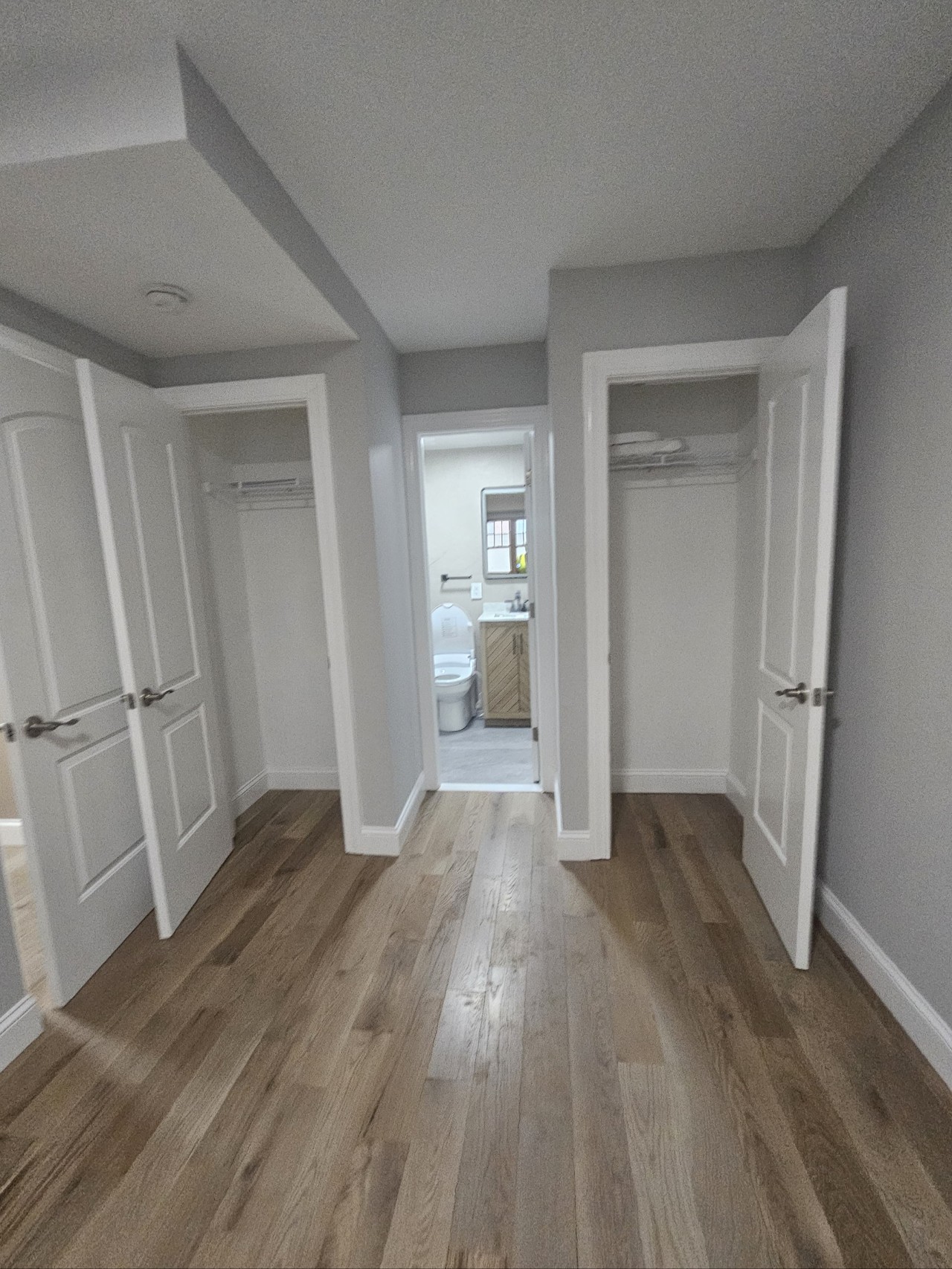 After — Hallway & Closet Refinish