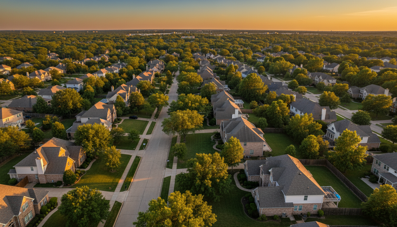Neighborhood aerial view