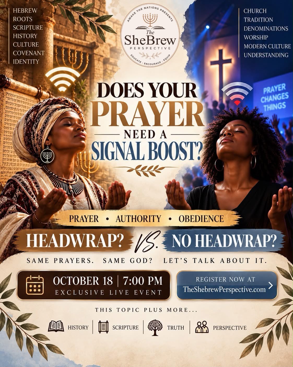 Does Your Prayer Need a Signal Boost? Exclusive live event, Sunday October 18 at 7:00 PM ET