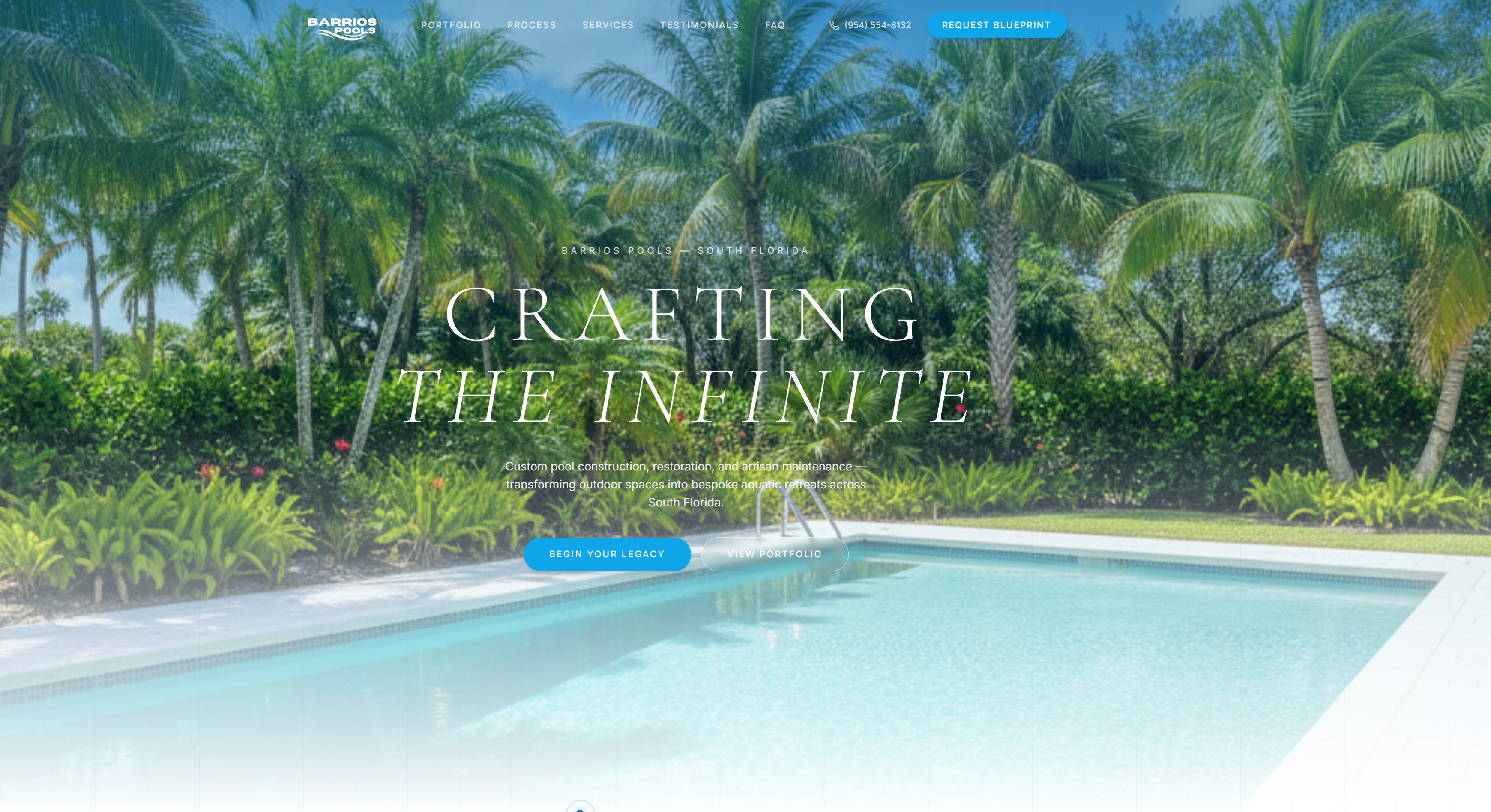 Barrios Pools website