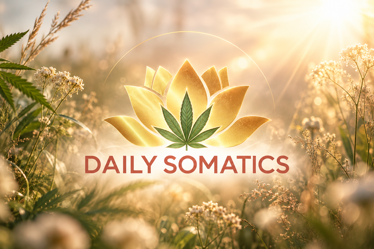 Daily Somatics — golden botanical brand image