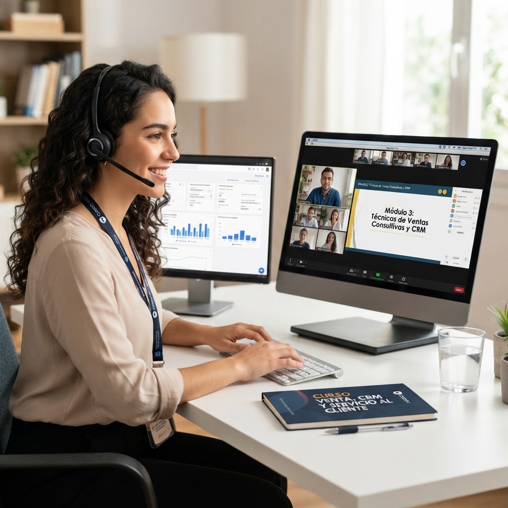 Ventas, CRM y Servicio al Cliente Profesional