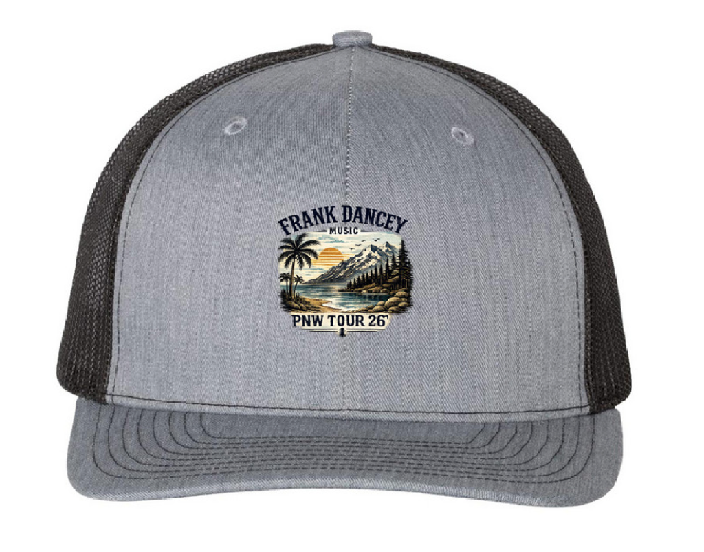 Frank Dancey Music PNW Tour 26 trucker hat