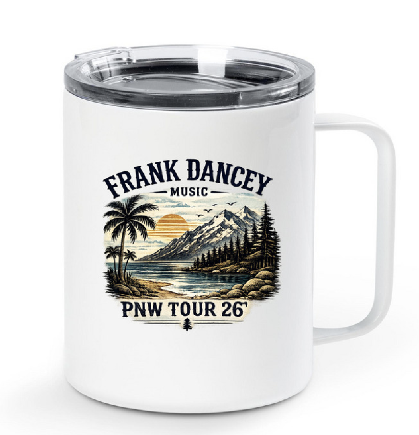 Frank Dancey Music PNW Tour 26 insulated mug