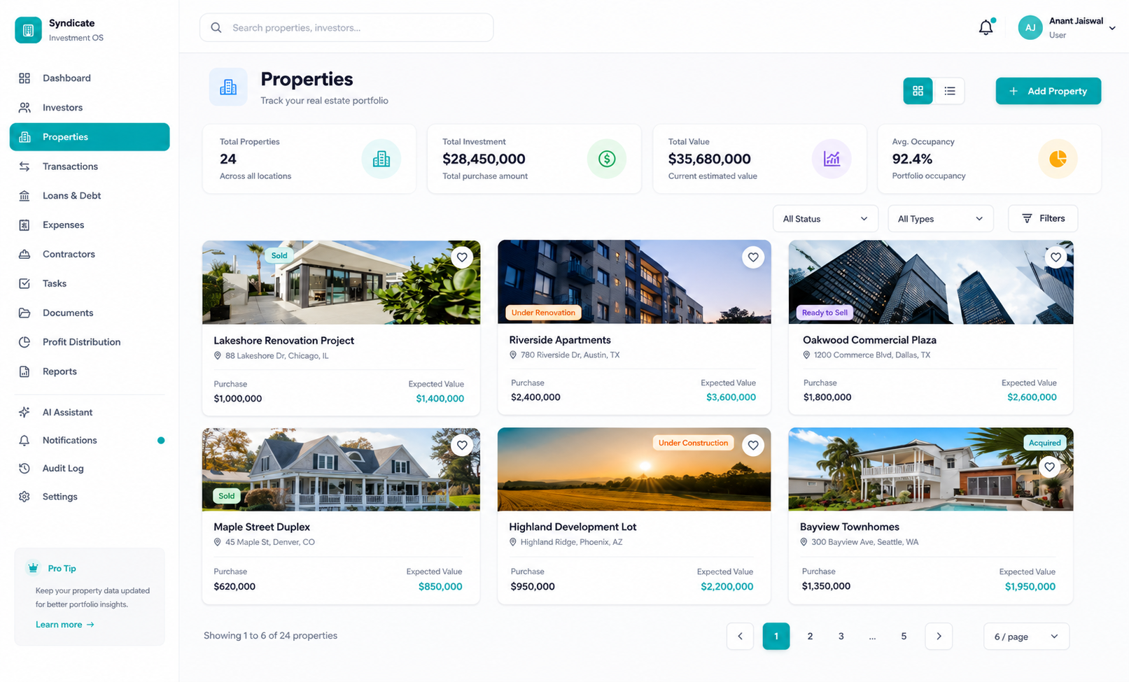 Equira dashboard