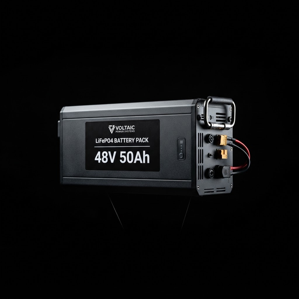 48V 50Ah LiFePO4 E-Bike/Scooter Battery
