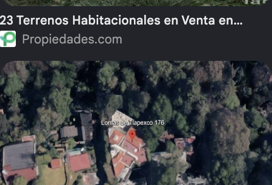 Terreno habitacional en Lomas de Tlapexco