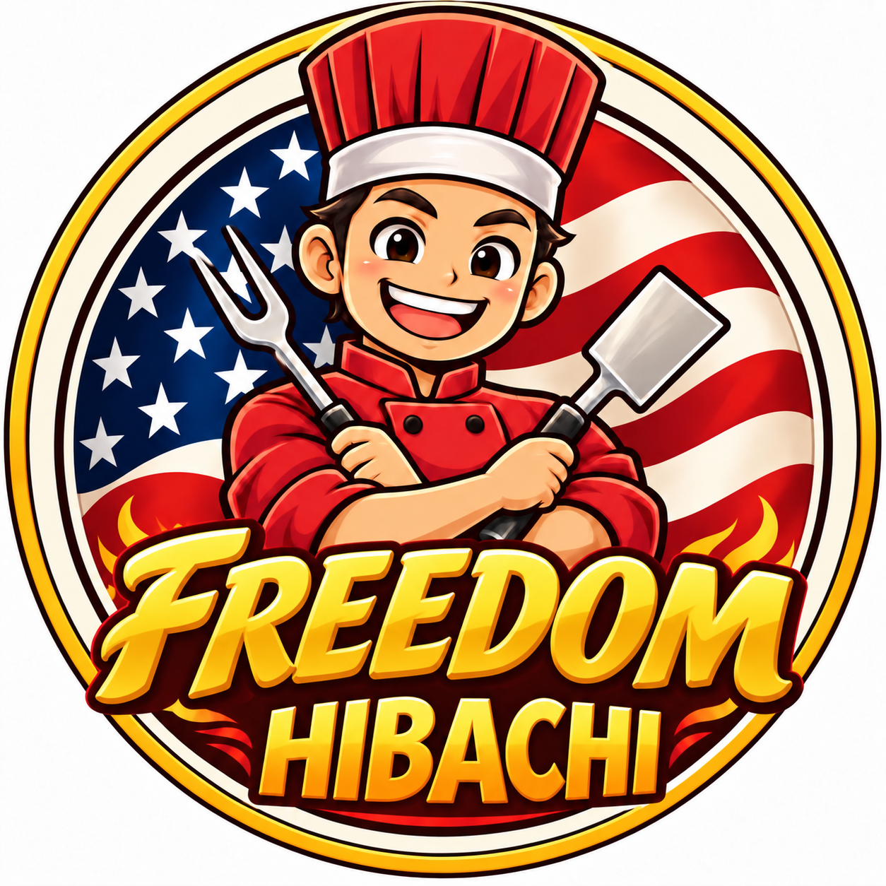 Freedom Hibachi Catering Logo