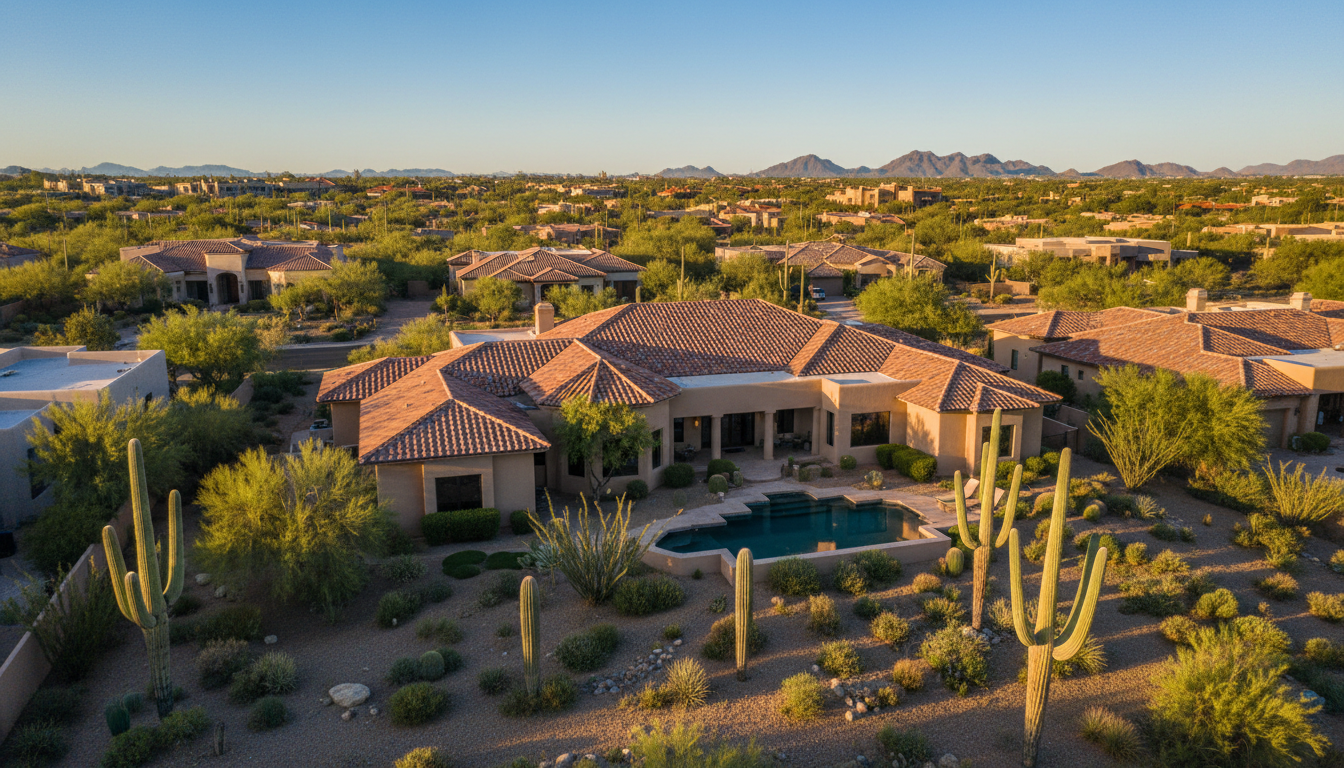 Greater Phoenix Arizona aerial view