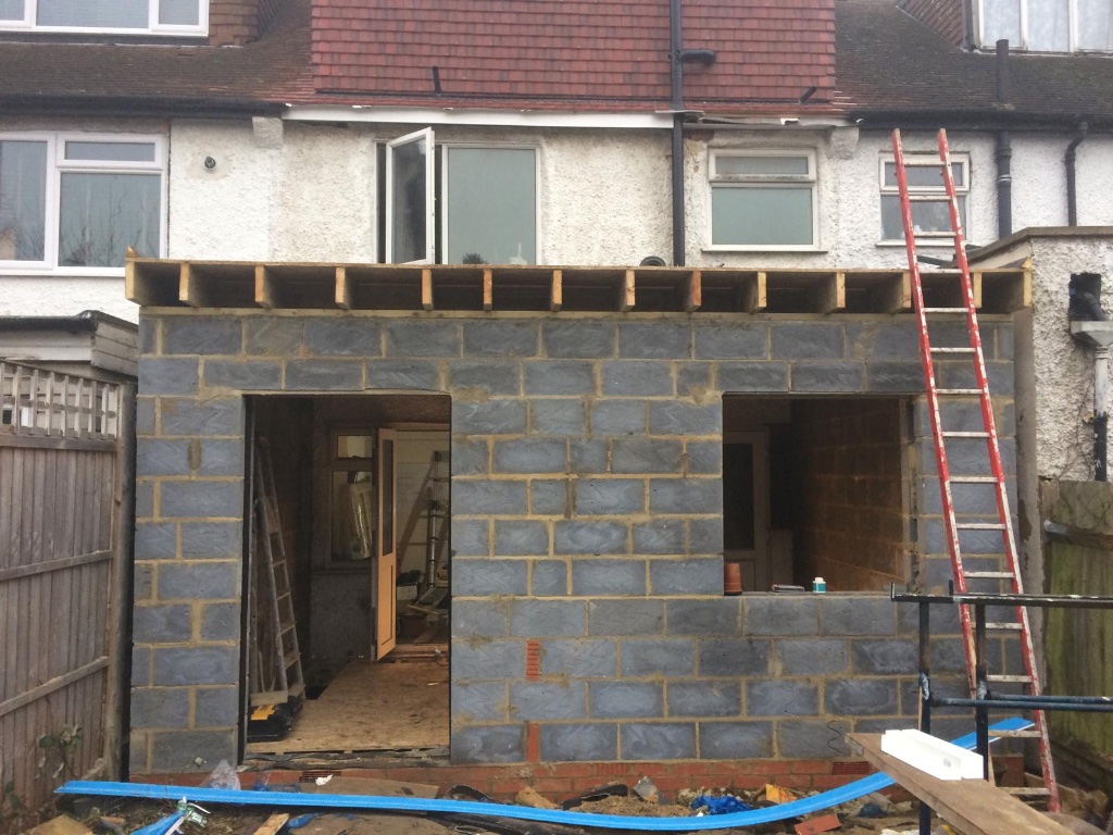 Rear Extension Blockwork