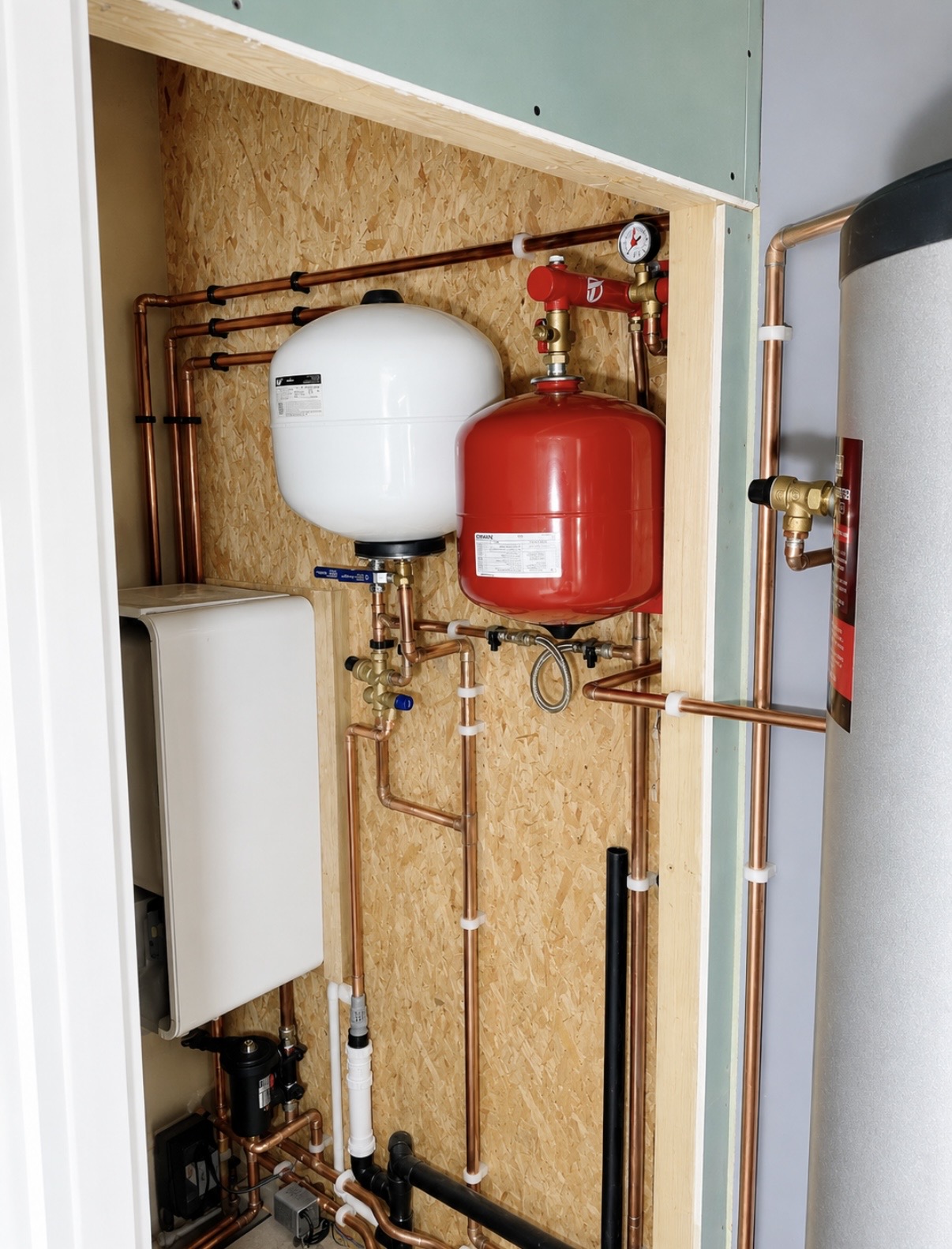 UTILITY PLUMBING INSTALL - PLUMBING & HEATING construction project