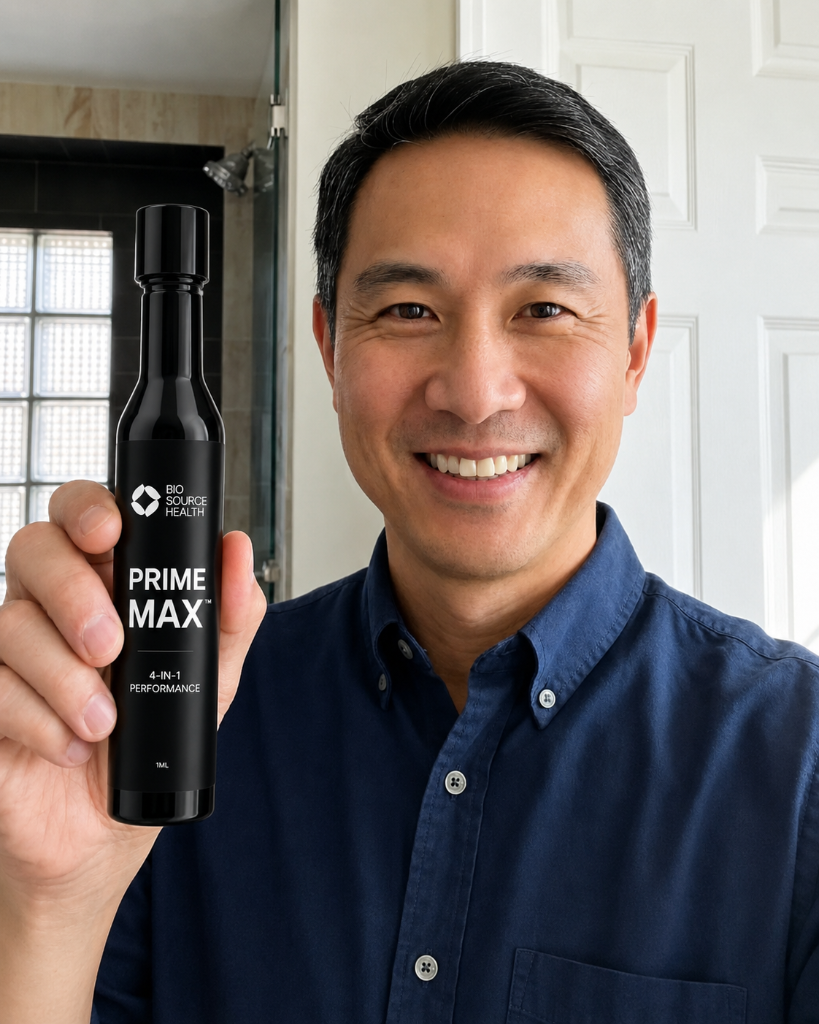 Man holding BioSource PRIME MAX® product