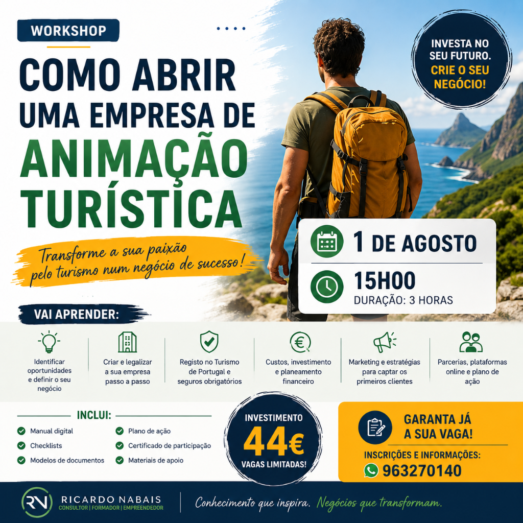Workshop Como Abrir uma Empresa de Animação Turística