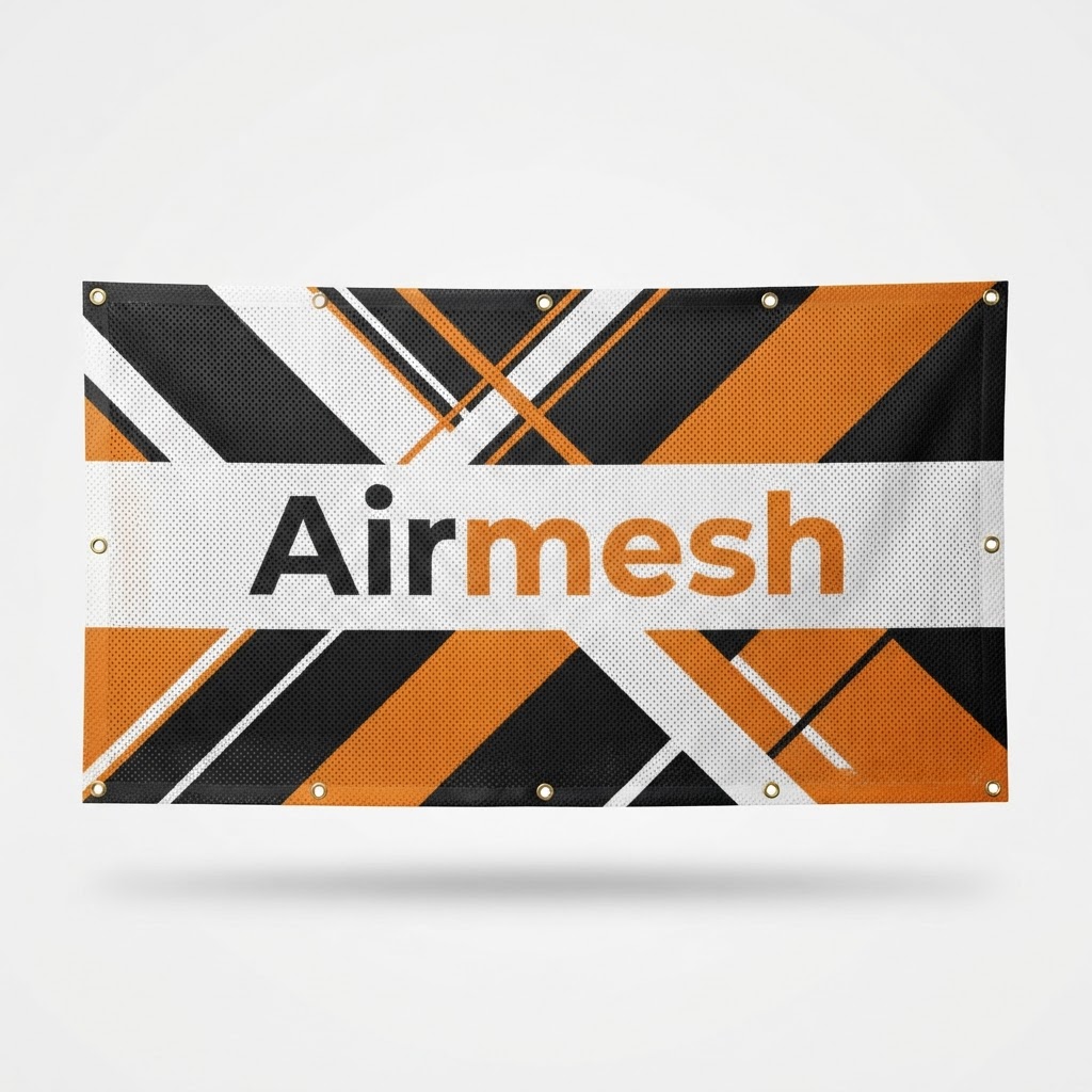 Eco Fine Polyester Fabric Mesh Banner (Airmesh)