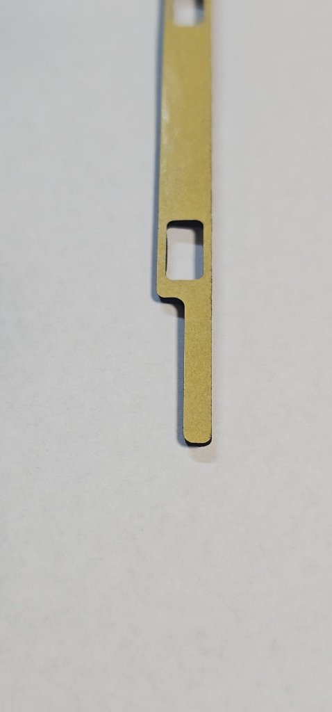 Laser-Cut Adhesive Strip — Gold