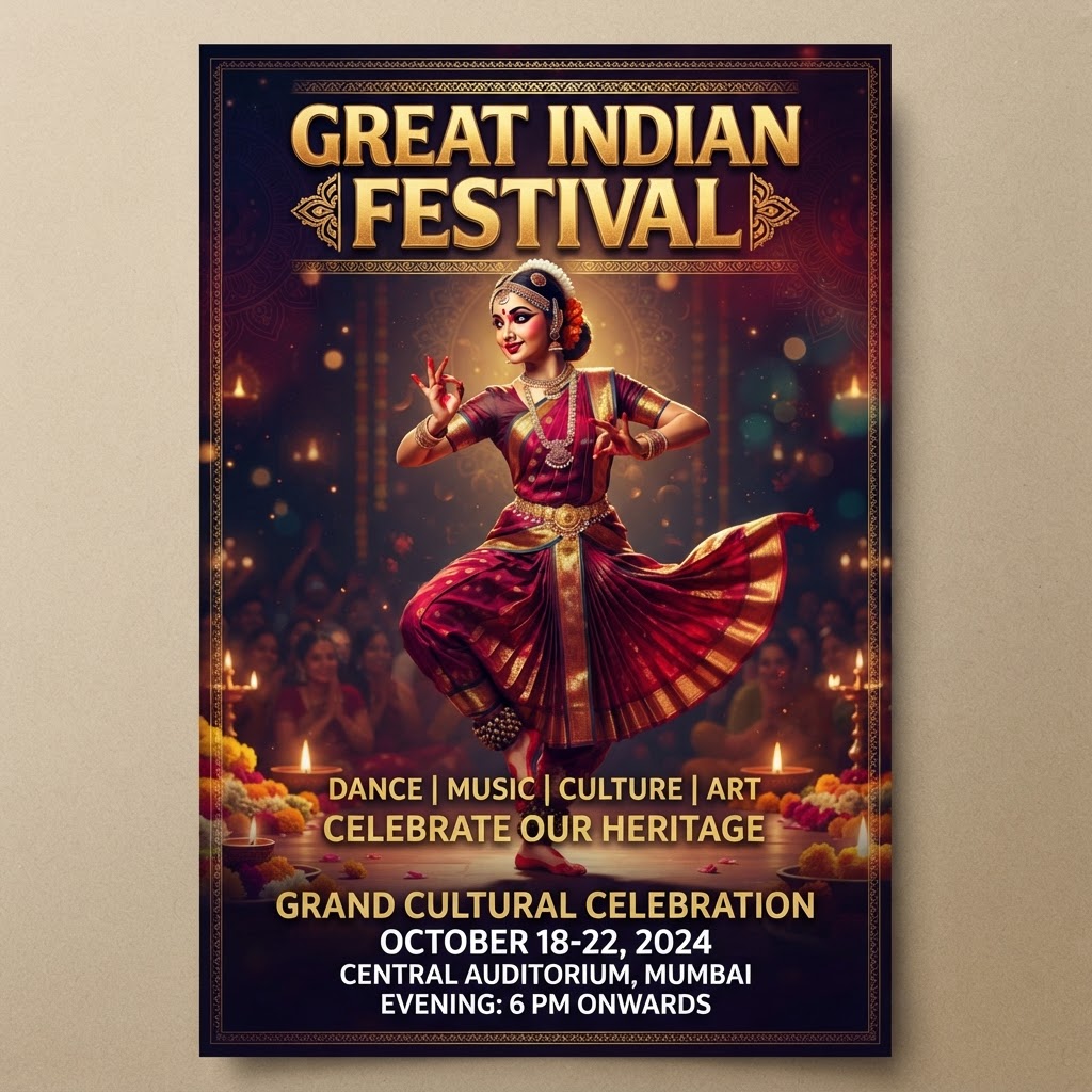 Great Indian Festival — recreated poster from the events profile