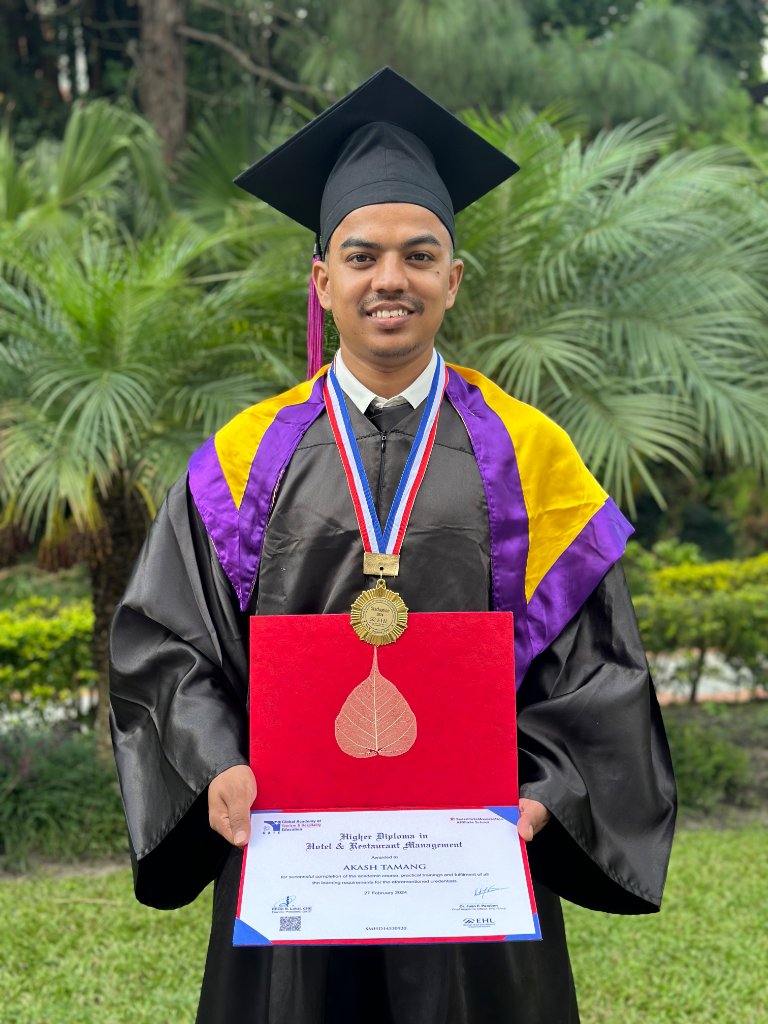 Akash Tamang graduation