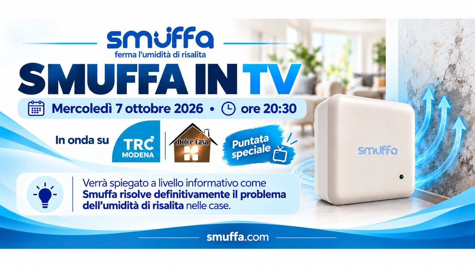 Smuffa ospite speciale su TRC Modena nel programma Dolce Casa