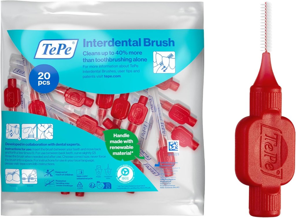 TePe TePe Interdentalbürsten Rot 0,5 mm – 20 Stück (40% günstiger)