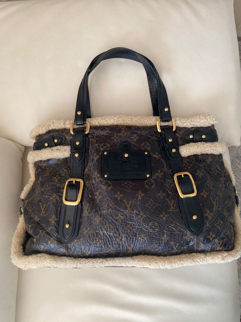 Louis Vuitton Rarität: Louis Vuitton Shearling Thunder Tasche mit Lammfell