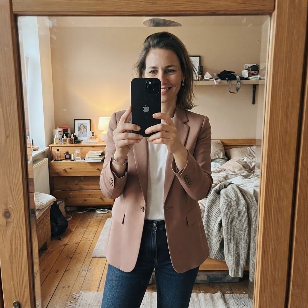 Mango Mango Blazer rosé-beige Size 40