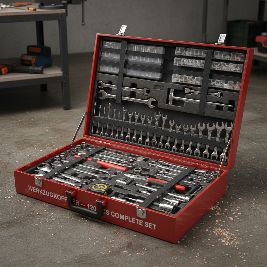 Werkzeugkoffer 120-tlg. Komplettes Set