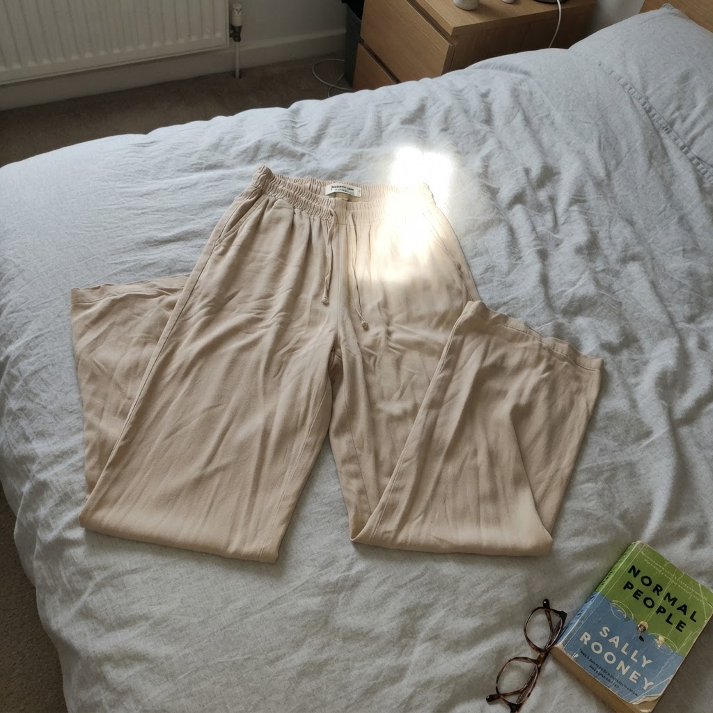 Stradivarius Stradivarius Palazzohose Beige Gr. M Size M